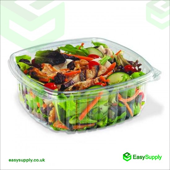 150 cc Clear Hinged Plastic Containers HD