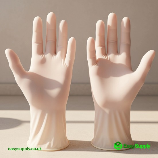 Clear Latex Powder Free Gloves Medical Large