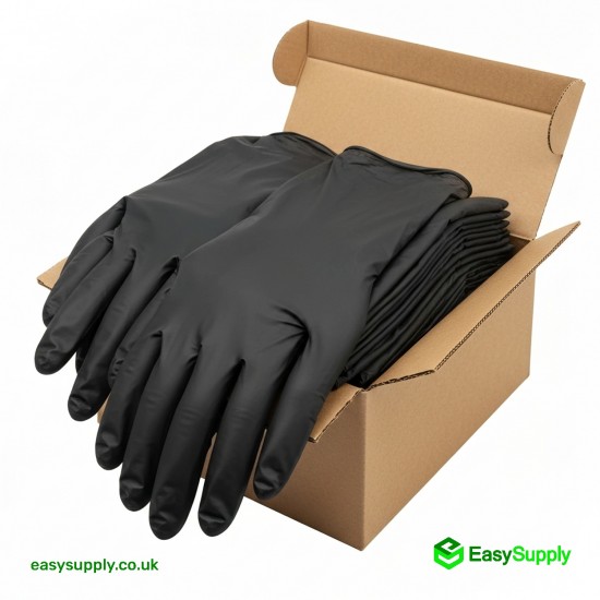 X-large Black Nitrile Powder Free Gloves