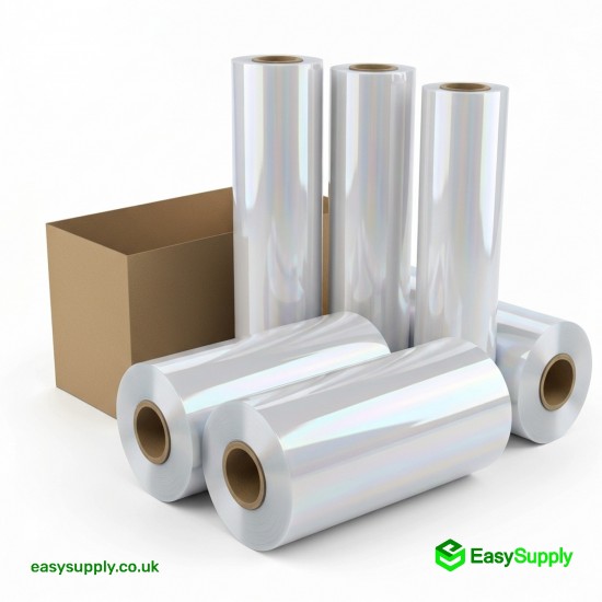 Pallet Wrap Clear Cast Hand Roll 20 Micron 400 mm Extended Core 6 Roll 1.5 kg
