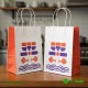 Fish&chips Twisted Handles White Paper Bags Jumbo Size 320 x 210 x 320 mm Foil Bags