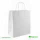 Fish&chips Twisted Handles White Paper Bags Large Size 280 x 170 x 290 mm Foil Bags