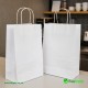 Fish&chips Twisted Handles White Paper Bags Large Size 280 x 170 x 290 mm Foil Bags