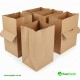 Fish&chips Twisted Handles White Paper Bags Large Size 280 x 170 x 290 mm Foil Bags