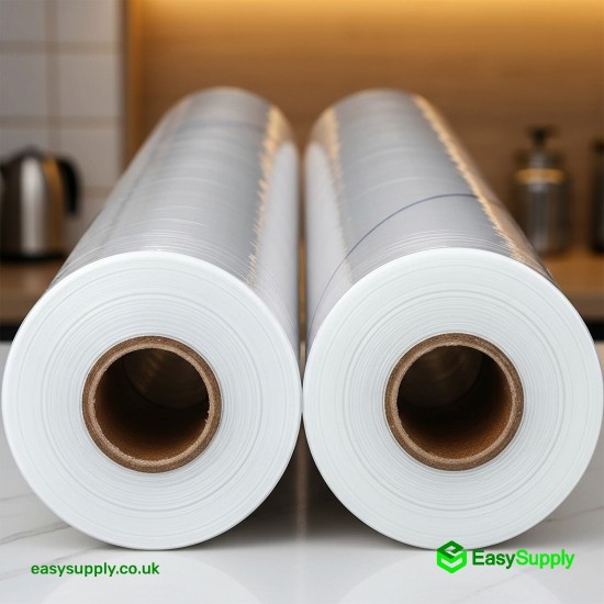 25 Micron Very Tacky Pallet Wrap 500 mm Standart Core Clear Hand Roll 6 Rolls