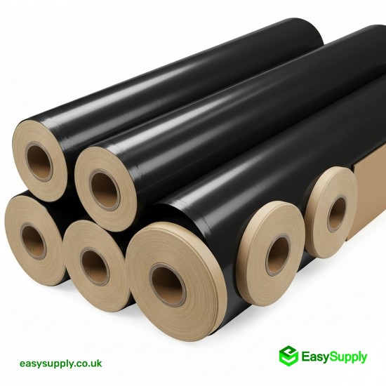 Pallet Wrap Black Opaque Very Tacky 25 Micron 500 mm Standard Core 6 Roll