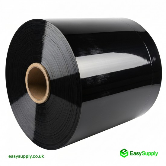 Pallet Wrap Black Opaque Very Tacky 32 Micron 400 mm Extended Core 6 Roll