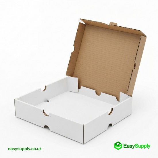 12 Plain White Premium Quality Pizza Boxes 100 Pcs