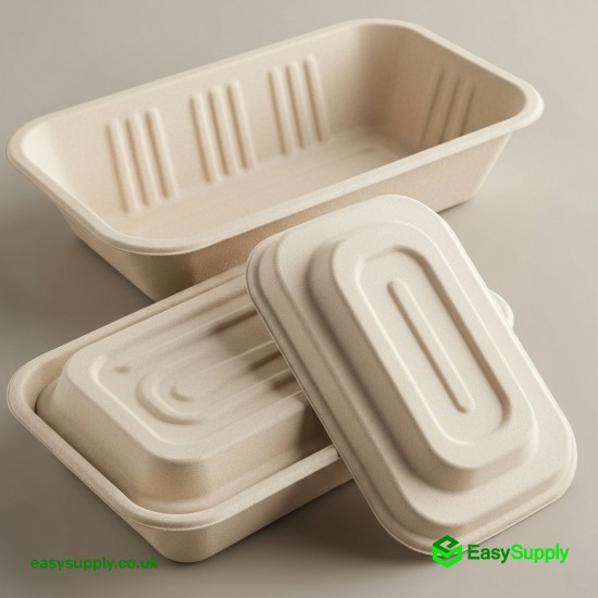 Medium Bagasse Fish & Chips Boxes 200 Pcs Pizza Boxes