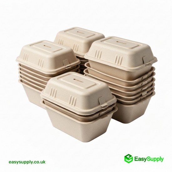 Medium Bagasse Fish & Chips Boxes 200 Pcs Pizza Boxes