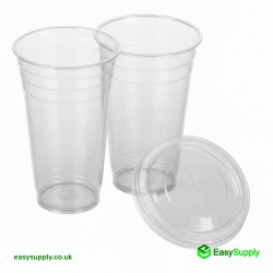 16 oz 12 Flat Smoothie Cup Lid Cups