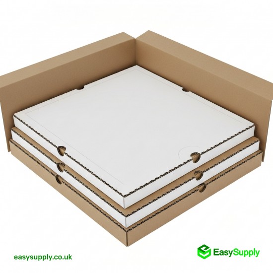18” Plain White Premium Quality Pizza Boxes 45 Pcs