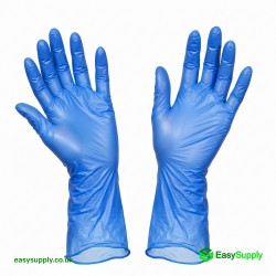 Small Blue Vinyl Powder Free Gloves
