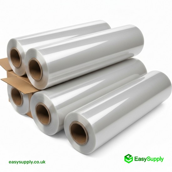 Pallet Wrap Clear Cast Hand Roll 16 Micron 400 mm Standard Core 6 Roll