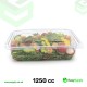 1250 cc Clear Hinged Plastic Containers HD