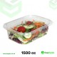 1500 cc Clear Hinged Plastic Containers HD