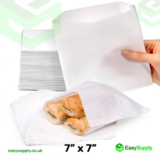 7" x 7" Greaseproof Paper Bags