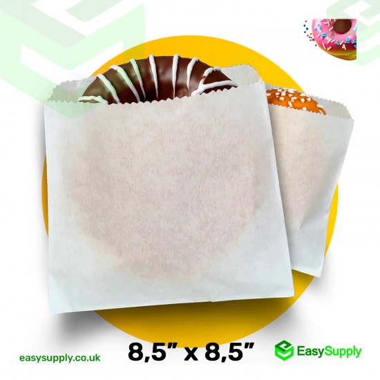 8,5" x 8,5" Greaseproof Paper Bags