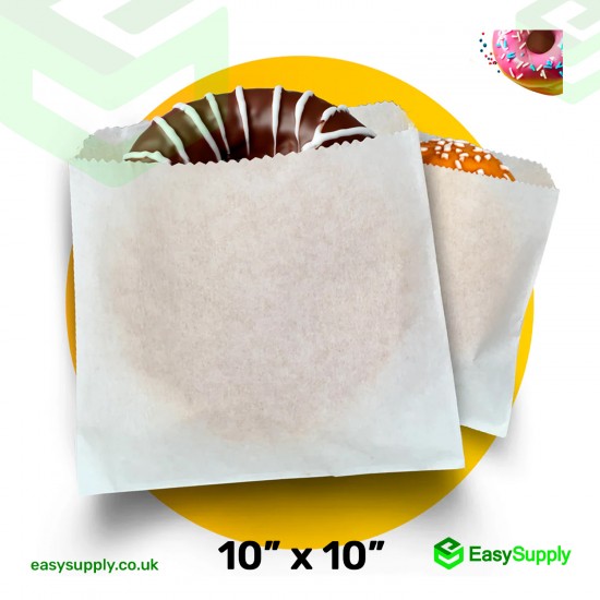 10" x 10" Greaseproof Paper Bags