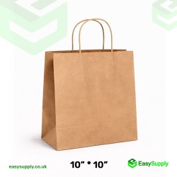 10" x 10" Brown Kraft Paper Bag