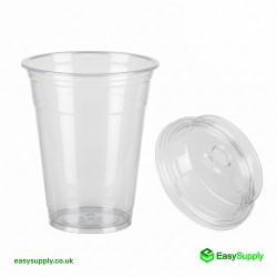 16 oz Smoothie  Cup & Dome  Lid All In One Box 250 Pcs Cups & Lids