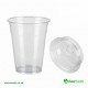 16 oz 450 ml 95 mm Smoothie Clear Cup & Dome Cross Hole Lid All In One Box 250 Pcs Cups & 250 Pcs Lids