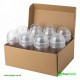 16 oz 450 ml 95 mm Smoothie Clear Cup & Dome Cross Hole Lid All In One Box 250 Pcs Cups & 250 Pcs Lids