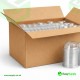 10 oz 295 ml 95 mm Smoothie Clear Cup & Dome Cross Hole Lid All In One Box 250 Pcs Cups & 250 Pcs Lids