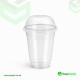 10 oz 295 ml 95 mm Smoothie Clear Cup & Dome Cross Hole Lid All In One Box 250 Pcs Cups & 250 Pcs Lids