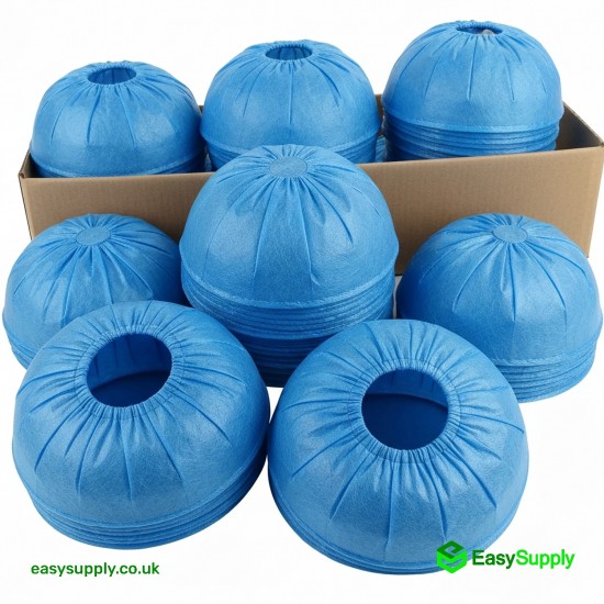 Non Woven Blue Mob Caps Double Stiched Blue Hairnet 100 x 10 Pcs Cleaning Products