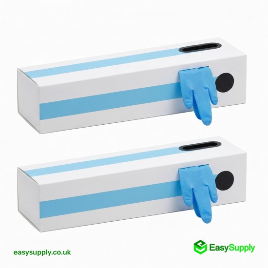 Blue Nitrile Gloves Powder Free Large