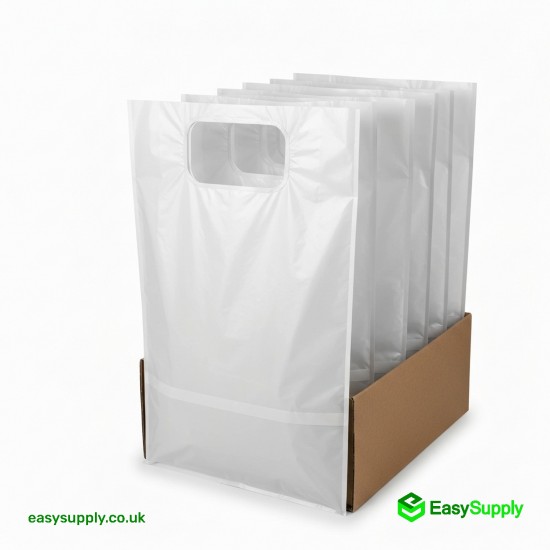 White Vest Carriers Bags 8 x 13 x 18 Carrier Bags