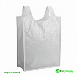 White Vest Carriers Bags 11 x 17 x 21 