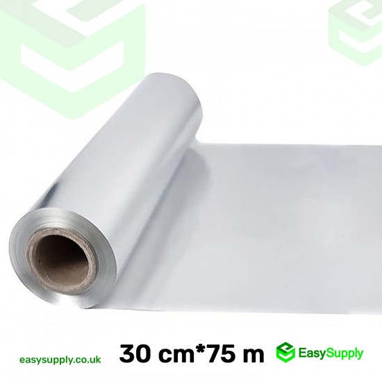 30 cm x 75 mt Aluminium Catering Foil 6 Rolls