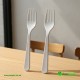 PP White Fork Heavy Duty - Reusable 180 mm Cutlery