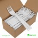 PP White Fork Heavy Duty - Reusable 180 mm Cutlery