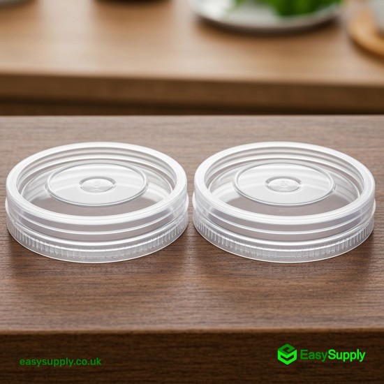 2 oz 50 ml 71 mm MG Clear Pots & Separate Lids 1000 Pcs Sauce Pots