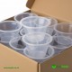 2 oz 50 ml 71 mm MG Clear Pots & Separate Lids 1000 Pcs Sauce Pots