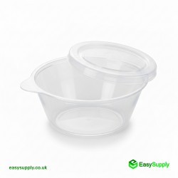 4 oz 80 ml 71 mm MG Clear Pots & Separate Lids 1000 Pcs Sauce Pots