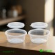 4 oz 80 ml 71 mm MG Clear Pots & Separate Lids 1000 Pcs Sauce Pots