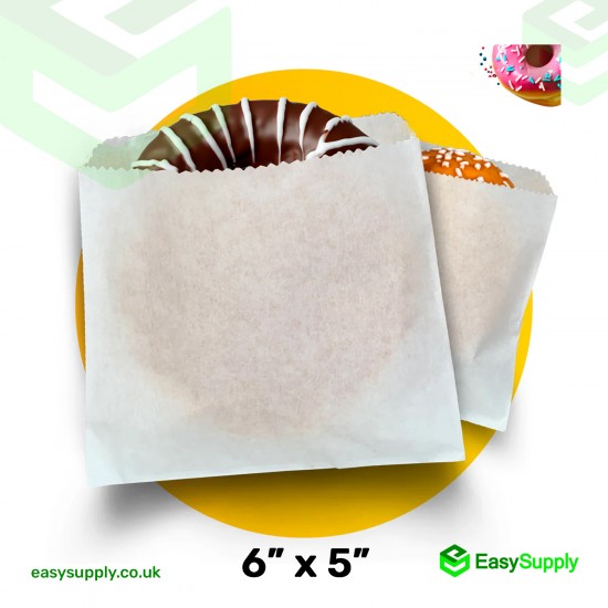 6" x 5" Greaseproof Paper Bags