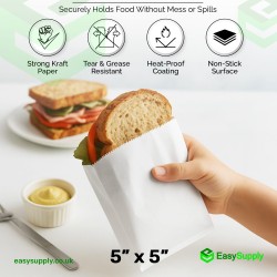 5"× 5" Greaseproof Paper Bags