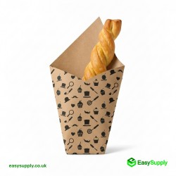 12 x 12 Brown Kraft Paper Bag Greaseproof Paper