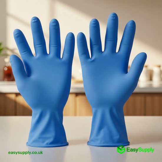 X-large Blue Nitrile Powder Free Gloves