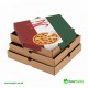 12 Pizza Box White Italian Print Premium Quality 90 Pcs Pizza Boxes
