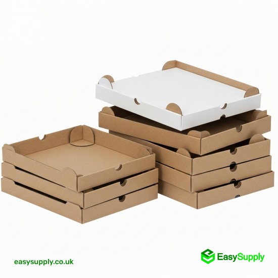 9 Plain White Premium Quality Pizza Boxes 90 Pcs