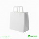 Medium White External Handle SOS Paper Bags Size: 220 x 100 x 245 mm 250 Pcs Foil Bags