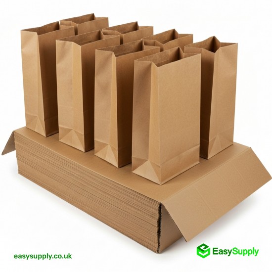 Brown SOS Grab Bag No Handles 310 x 160 x 440 mm 100 Pcs Foil Bags