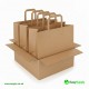 Medium Brown SOS Paper Bag External Flat Handles Size: 220 x 100 x 240 mm 250 Pcs Foil Bags