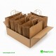 Large Brown SOS Paper Bag External Flat Handles 250 x 140 x 300 mm 250 Pcs Foil Bags